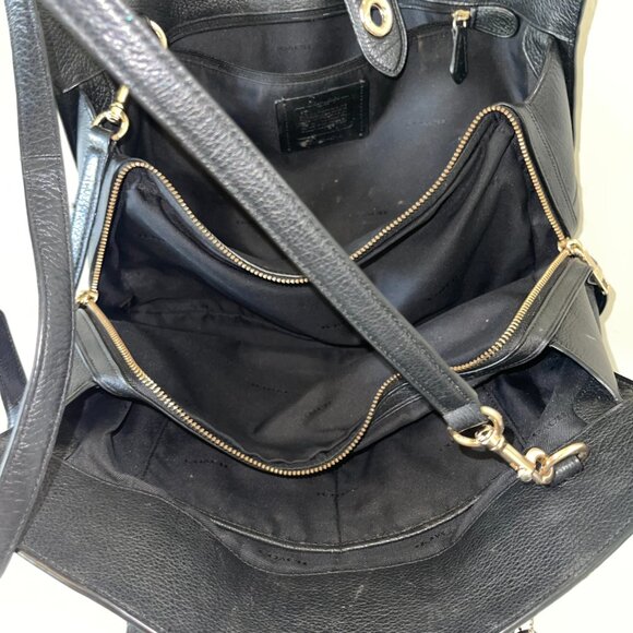 Coach Black Leather Satchel - Picture 8 of 8